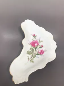 Vassoio portagioie vintage in porcellana rosa G765, anni '50 circa  - Foto 1 di 6