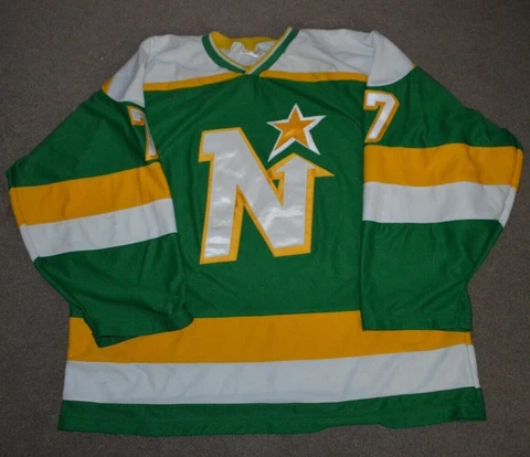 Vtg Minnesota North Stars Silvestri Sports Hockey Jersey 2XL #77 SEWN Cover
