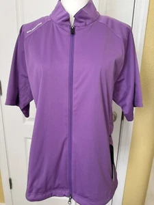 Women’s Sun Mountain RFX SS Jacket Sz L Amethyst - Picture 1 of 8