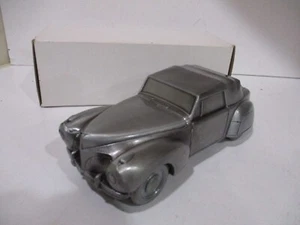 1940 LINCOLN ZIPHER Banthrico BANK WITH box---pewter color -NEW- - Picture 1 of 6
