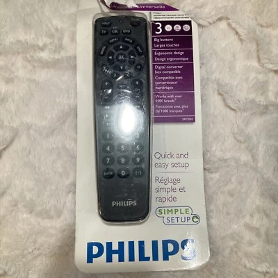 Philips Universal Remote Control SRP2003/27 New Damaged Package Tested Works - Image 1 of 4