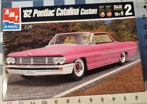 VINTAGE AMT ERTL 62 PONTIAC CATALINA CUSTOM 6135 MODEL KIT 1/25 NEW SEALED - Picture 1 of 6