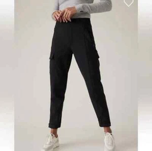 Pantalón cargo Athleta Endless talla 0, negro #467187, nuevo con etiquetas - Imagen 1 de 6