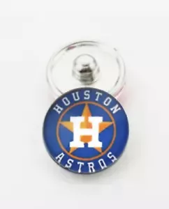 Baseball Snap Button Fits Ginger Snap Button Noosa Football Jewelry 18mm - Picture 1 of 1