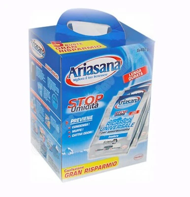 HENKEL Sali mangiaumidità Ariasana ricarica universale Busta 5x450 gr ricariche