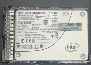 877752-B21 HP 960GB SATA 6G READ INTENSIVE 2.5" SFF SC DS SSD 878849-001 - Picture 1 of 4