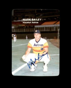 Mark Bailey Hand Signed 1985 Mother's Cookies Houston Astros Autograph - Picture 1 of 2