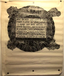 1967 St. Mary of Ashford Church Kent England Turtle Shaped Brass Rubbing - Picture 1 of 7