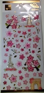 PARIS Sakura Glitter Magic foglio adesivo dimensionale con accenti dorati - Foto 1 di 3