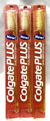 3 colgate plus dual bristle head yellow - Image 1 of 4