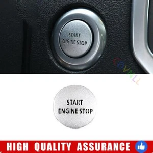 Start Stop Switch Button Trim For Land Rover Discovery 4 2010-16 Silver Aluminum - Picture 1 of 6