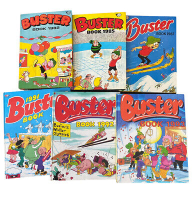 The Buster Annual X 6 Job Lot Various Years Vintage UK  Annual Bundle • 11.99£