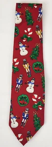 The Save The Children Collection 100% Silk Men's Neck Tie Christmas USA - Picture 1 of 12