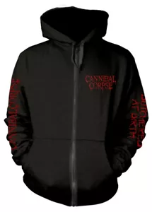Cannibal Corpse Butchered At Birth Explicit Black Zip Up Hoodie - Picture 1 of 2