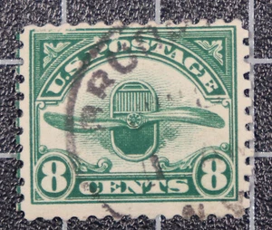 Scott C4 8 Cents Propeller Used Nice Stamp SCV $15.00 - Picture 1 of 1