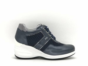 Nero Giardini Sneaker Uomo Camoscio Grigio Blu A901191U - Lorena Calzature