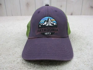 Patagonia Hat Cap Snap Back Purple Green One Size Outdoors Hiking Mens * - Picture 1 of 14
