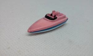 Vintage Micro Machines Speed Boat Pink/blue/White 1 1/2" WaterCraft Galoob 1987 - Picture 1 of 6