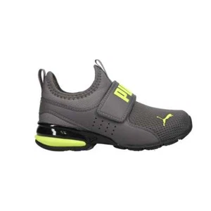 Puma Axelion Slip On Youth Boys Grey Sneakers Casual Shoes 37675111