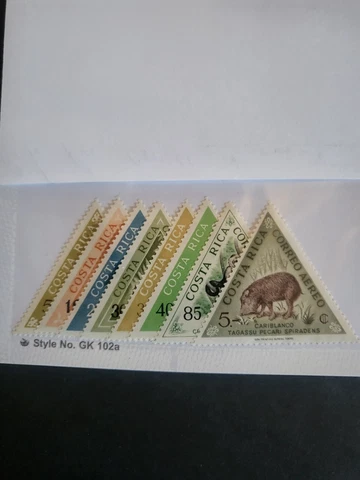 Stamps Costa Rica Scott C354-61 never hinged Cover