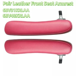 2X Left & Right Leather Front Armrest Front Seat Inboard For 2016-2019 Fiat 500 - Picture 1 of 9