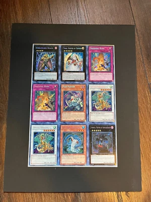 YUGIOH UNCUT SHEET 1ST GENERATION FORCE (GENF) SECRET RARE 3X3 - Image 1 of 2