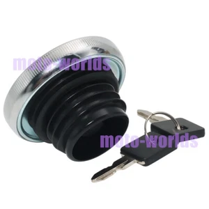 Fuel Gas Tank Cap Cover Key Fit for Harley SOFTAIL STANDARD FXST 1BHY 2000-2006 - Picture 1 of 8