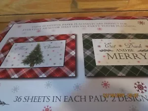 PACK OF 36 PAPER PLACEMATS--2 DESIGNS--16" X 11"---#R5 - Picture 1 of 24