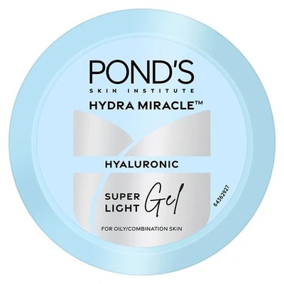 Crema hidratante sin aceite en gel súper ligera Pond's con ácido hialurónico + vitamina E 200 ml Foto 1 de 4