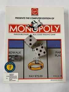 Monopoly Computer Edition Virgin Games Floppy Disk 1991 - Picture 1 of 3