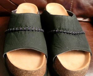 UGG DAMEN SUNSKIP SCHWARZ KORK PLATEAU KOMFORT DAMEN SLIDE GRÖSSE US 11/UK 9 - Bild 1 von 16