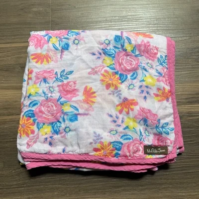 Manta Matilda Jane Rosa "Poppy Breeze" Floral Muselina Tan Cómoda Foto 1 de 4