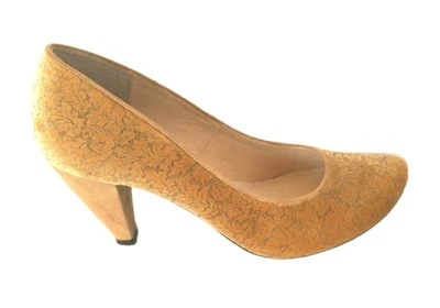 Ruby Shoo "Leah" NWB  Gold Luxe Velvet Ladies Court Heels Size UK 6 EU 39 US 8 - Image 1 of 4