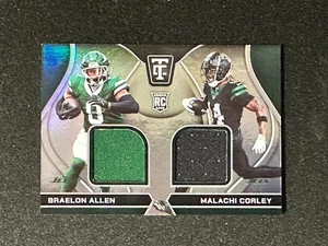 2024 Totally Certified - Allen/Corley - Jets Rookie Dual Swatch - RDS-NYJ - Bild 1 von 2