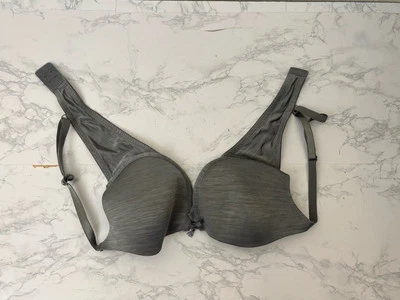 Secret Treasures Bra Gray Navy Blue Heather 36C Underwire Smooth Cup Y1 — 第 1/3 张图片