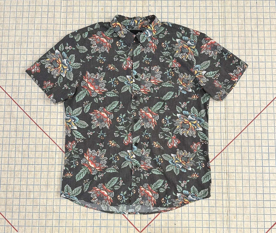 Camisa Arte Abstracto Hawaiano Campamento Botón Hombres Grande Estilo Tradicional Americano Foto 1 de 4
