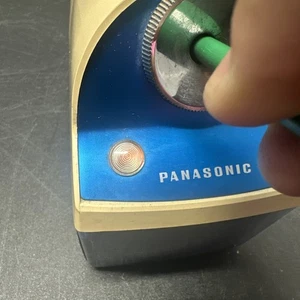 Vintage Panasonic KP-5 Electric Pencil Sharpener, Blue, TESTED WORKS, Made Japan - Picture 1 of 11