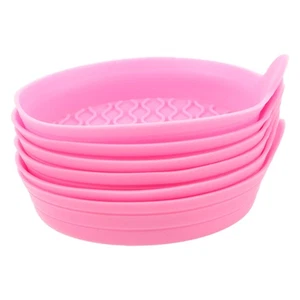Posavasos para coche rosa 6 piezas - posavasos para coche rosa antideslizante - inserto de silicona - Imagen 1 de 12