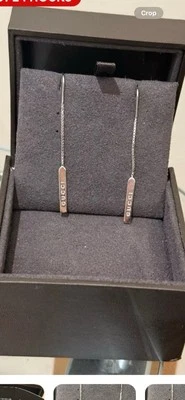 Pendientes Gucci Liarat Oro Blanco 18 Ct Foto 1 de 3