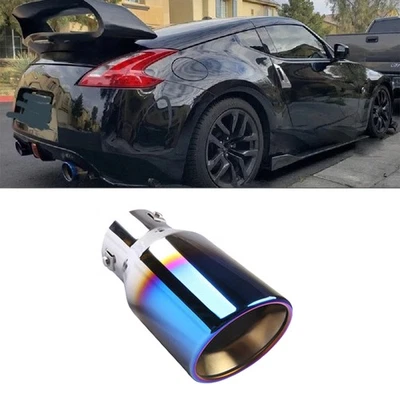 Car Exhaust Pipe Rear Tip Tail Throat Muffler Stainless For Nissan 370z 350z - Image 1 of 4