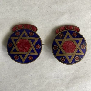 Enamel Badges O St G X 2 - Picture 1 of 2