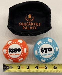 Bark Box Poker Chips Hund Quietscher Kauspielzeug Plüsch XS-Small - Quietscherpalast! - Bild 1 von 17