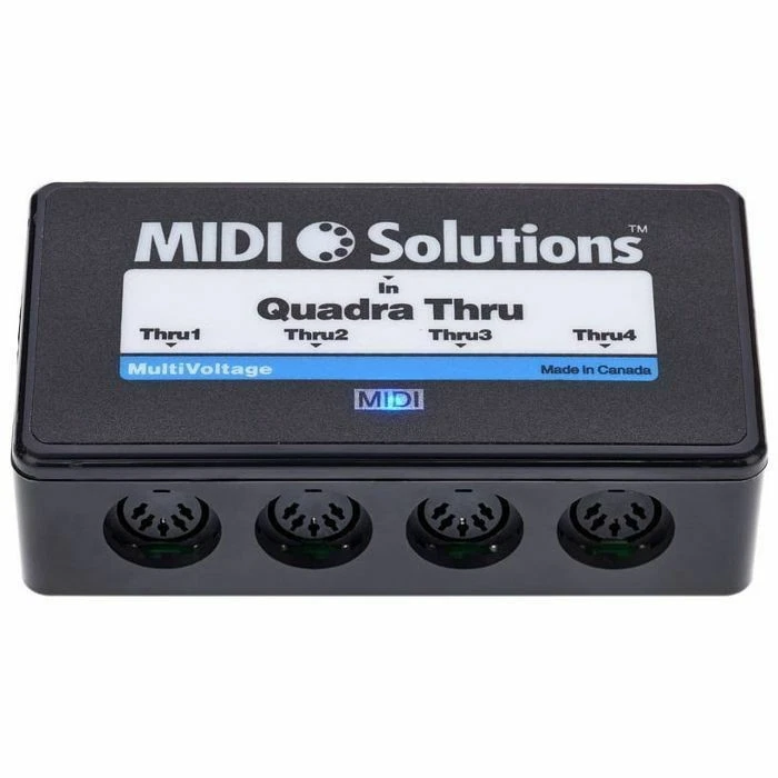 MIDI Solutions Quadra Thru V2 4-Output Active MIDI Thru Box - Image 1 of 1