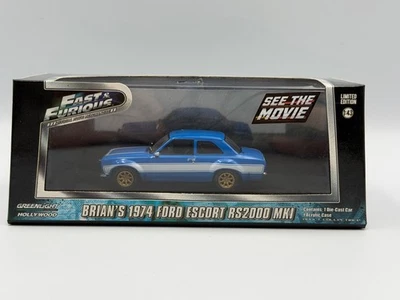Greenlight Hollywood Fast & Furious Brian's 1974 Ford Escort RS2000, 1:43, NIB - Image 1 of 4