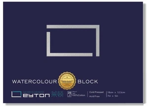 Nicht verziehen 100 Baumwolle Aquarell Papier Block - 20 Blatt 160 Pfund/350 g/m² kalt - Bild 1 von 8