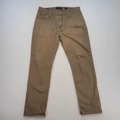 Lucky Brand Jeans Mens 32x30 Brown 412 Athletic Slim Chino Mid Rise Stretch - Image 1 of 4
