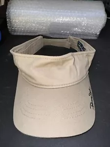 Panama Jack Beach Visor Sun Golf Hat Cap Tan Adjustable Strapback - Picture 1 of 4