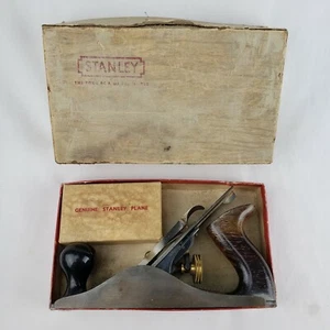 Vintage Stanley Bailey Hand Plane No 4 type 17 ? Smooth Bottom w/ Orig Box NICE! - Imagen 1 de 12