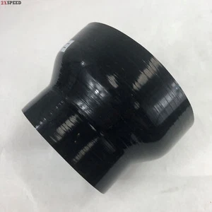 (one)Black 3" to 4" Silicone Straight Reducer Coupler Turbo Intercooler Kits - Bild 1 von 7