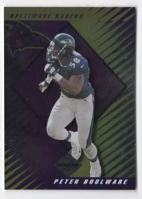 2000 Leaf Limited Peter Boulware 0921/4000 Baltimore Ravens #66 R80 - Image 1 of 2
